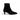 Bottines Ash Vicky moodeshop en velours cachemire noir avec talon recouvert de 5 cm et bout pointu
