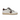 Baskets artisanales moodeshop Ama brand en cuir blanc et marron avec semelle en gomme vintage