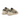 Baskets Ama brand Sun 4763 en cuir et daim taupe et écru avec détail léopard au talon, disponibles chez moodeshop