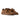 Baskets moodeshop Court 2.0 en daim marron avec détails verts et semelle en caoutchouc naturel