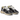 Baskets Crime Running Fugitive noires en cuir et nylon avec semelle en gomme vieillie, vendues par moodeshop
