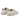 Baskets moodeshop 4b12 Hyper blanches en cuir avec détails platine effet serpent et semelle gomme vintage
