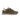 Baskets Giorgio 1958 moodeshop en daim marron Earth avec semelle en gomme et détails en cuir blanc