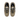 Baskets artisanales Mrp Utah en cuir velours vert mousse et noir avec lacets bicolores chez moodeshop