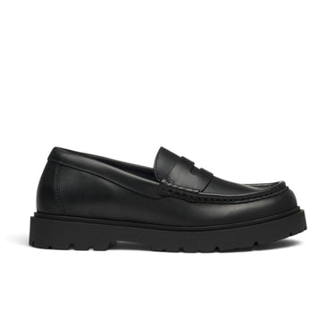 Mocassin homme Birkenstock Highwood noir en cuir avec semelle crantée ultra légère, disponible chez moodeshop