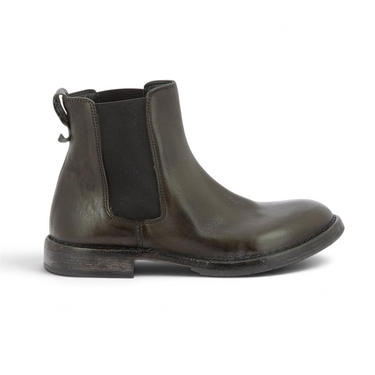 Bottines Chelsea artisanales moodeshop en cuir vachetta couleur Old Trafford avec semelle en cuir et gomme