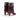 Boots artisanales moodeshop en daim prune avec talon recouvert de 6 cm et doublure en cuir, vue arrière