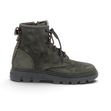 Boots Satorisan Unalome pour homme en daim gris Beluga avec semelle en caoutchouc antidérapante chez moodeshop