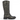 Bottes biker Ash en cuir noir distressed avec motifs floraux brodés et boucles métalliques, vendues par moodeshop