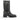 Bottes artisanales Gisel moiré Chester couleur fumo en cuir avec boucles métalliques, vendues par moodeshop
