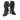 Bottes Anonymous Lully 55 en cuir baby calf noir avec talon recouvert de 5,5 cm, vendues par moodeshop