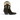 Bottes western Elena iachi cuir velours marron et détails dorés avec talon de 6 cm, fabriquées artisanalement