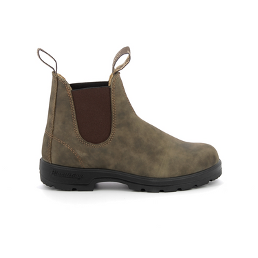 Chelsea boots Blundstone 585 pour femme en cuir vieilli couleur rustic brown avec semelle en gomme antidérapante