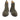 Bottines Chelsea Cime pour moodeshop en croûte de cuir velours couleur musk avec semelle crantée Vibram