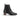 Bottines Chelsea moodeshop Niabella en cuir grainé noir avec talon bloc de 3 cm et empiècements élastiques