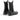 Bottines Chelsea artisanales moodeshop en cuir noir avec semelle cousue et tirettes arrière, fabriquées en Italie
