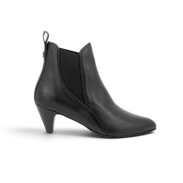 Bottines chelsea Anonymous Rikley en cuir de veau noir avec talon recouvert de 5 cm, vendues par moodeshop