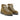 Bottines de randonnée artisanales Cime Boe Tucson en cuir velours tabac avec lacets bicolores chez moodeshop