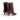 Bottines artisanales The seller pour moodeshop en cuir bordeaux vintage avec talon recouvert de 6 cm