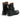 Bottines artisanales Fiorentini + baker en cuir noir chez moodeshop avec fermeture éclair latérale et talon bas
