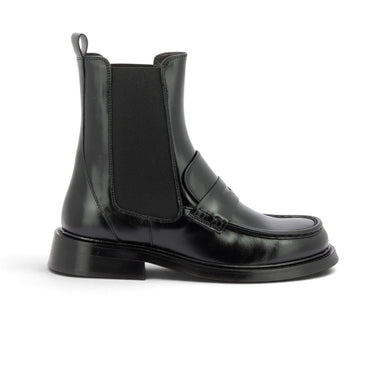 Bottines Billi bi B1160 noires en cuir artisanal avec semelle cousue, disponibles chez moodeshop
