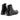 Bottines artisanales moodeshop Hive 036 en cuir noir italien avec fermeture éclair arrière et semelle mixte