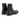 Bottines artisanales moodeshop Officine Creative en cuir patiné olive et noir avec fermeture éclair arrière
