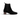 Bottines moodeshop Niabella en daim noir motif croco avec talon bloc de 3 cm et empiècements élastiques