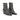 Bottines Pantanetti en cuir gris effet écailles squama avec talon de 5 cm et zip latéral, disponibles chez moodeshop.