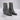 Bottines Pantanetti en cuir gris effet écailles avec talon de 5 cm, disponibles chez moodeshop.