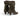Bottines moodeshop Vully 50 en croûte de cuir velours marron café avec talon recouvert de 5 cm, fabrication artisanale