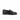 Mocassins artisanaux moodeshop Bronx en cuir noir avec motif effet serpent et petit talon de 1 cm