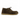Chaussure Astorflex Beenflex en daim kaki sombre avec couture mocassin et semelle en crêpe miel chez moodeshop