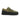 Chaussures artisanales moodeshop Fimon en daim vert avec semelle Vibram légère et détails en cuir noir