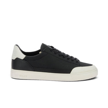 Baskets moodeshop Clae Nelson en toile de nylon noire avec semelle en gomme blanche et détails contrastants