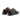 Chaussures de ville homme moodeshop Derbies Terrence en cuir lisse noir, vue arrière élégante et classique.