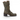 Bottes Fiorentini + baker Tash trinity en daim kaki avec talon de 5 cm, vendues par moodeshop