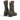 Bottes artisanales Fiorentini + baker Tash trinity en daim kaki avec fermeture éclair latérale, vendues par moodeshop