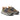 Baskets artisanales Flower mountain Sanchia pour homme en velours de vachette marron olive avec semelle trail