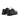 Mocassins bateau Maison toufet en cuir glacé noir avec semelle crantée, vendus par moodeshop