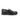 Mocassin Cotteur 2 moodeshop en cuir lisse noir avec semelle épaisse en gomme antidérapante