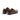Mocassins penny loafer Pellet pour moodeshop en cuir brun lisse avec talon bas, vue arrière sur fond blanc