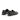 Mocassins artisanaux Maison toufet en cuir glacé noir avec détails métalliques, vus de dos sur moodeshop