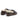 Mocassins Toral moodeshop en cuir vieilli marron avec doublure en fourrure et lacets bicolores