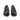 Mocassins Milano en cuir de veau noir par moodeshop avec semelle artisanale en cuir et gomme