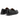 Mocassins Milano moodeshop en cuir de veau noir avec semelle épaisse crantée et talon gomme