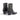 Bottines artisanales moodeshop Pantanetti en cuir gris effet squama avec fermeture éclair et talon de 5 cm