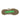 Semelle trail en gomme crantée de couleur marron avec insert vert de la basket artisanale Jacube par moodeshop