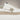 Moodeshop Ama brand white leather sneakers with khaki suede star detail and vintage sole. Artisanal Italian craftsmanship.