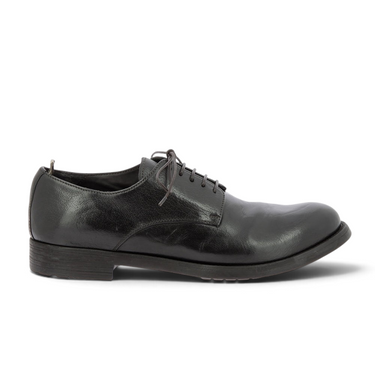 Chaussures derby moodeshop Hive 08 en cuir ignis couleur ebano avec semelle artisanale cousue